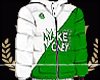 LZ Puffer White Green