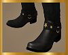 Black Gold Star Boots