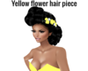 yellow flowers hair orn