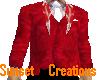 Red & white 3piece suit