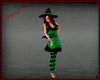 Witch 4pc costume green