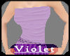 (V) Lilac strapless