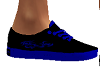blue and black shoes