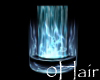 Blue flame fountain