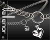 -V- Hearts Hip Chain