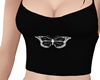 !D Black Butterfly Shirt