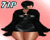 Elegant Black Fur Coat