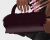 Cranberry Fur Handbag