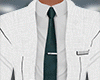 White Blazer Shirt Tie