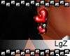 LgZ-Heart Earring Red