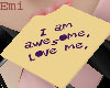 I'm awesome! Notecard