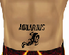 Aquarius Belly Tattoo