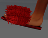 FG~ Eve Red Fur Slippers