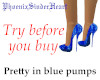 Pretty in blue pumps