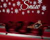 Red Snowflake Couch