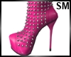 Spike boots pink