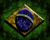 dark Brazil flag poster