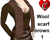 Scarf Wool brown1