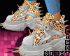 White/Gold Sneaker