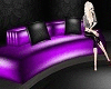 Purple round club sofa