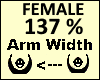 ARM Scaler 137% Female