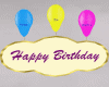 Balloon Sign Birthday