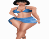 DRESS BLU W RLL