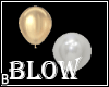 Gold Silver Balloon Blow