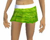 GREEN VELVET SKIRT