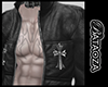 Cross leather jacket