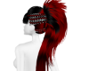 Punk Mohawk Black & Red