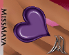 [M] Pvc Heart Lush Purpl