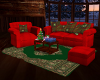Xmas Couch Set Red 