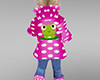 KIDS Pink Frog Raincoat