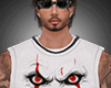 Halloween Clown Whi Top