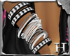 +H+ Studded Bracelets - Whte PB by Havana