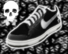 {D}SkullGunz Black Nikes