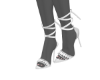 🤍Mina White heels