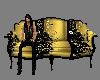 Black/Gold Antique Couch