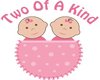 Twin Girls Pose Sign