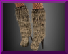 furry brown boots
