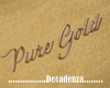 lDl Pure gold Neon sign