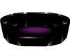 Black Purple PVC Pet Bed