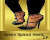 PVC Green Heels