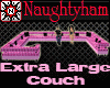 (N) Pink Plaid L Couch