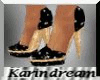 KD-Black & gold shoes