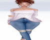 PinkOff Shoulder outfit