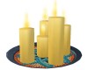 Animated Plate Candles