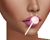 Pink Lolipop in Mouth