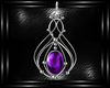 purple classy earrings
